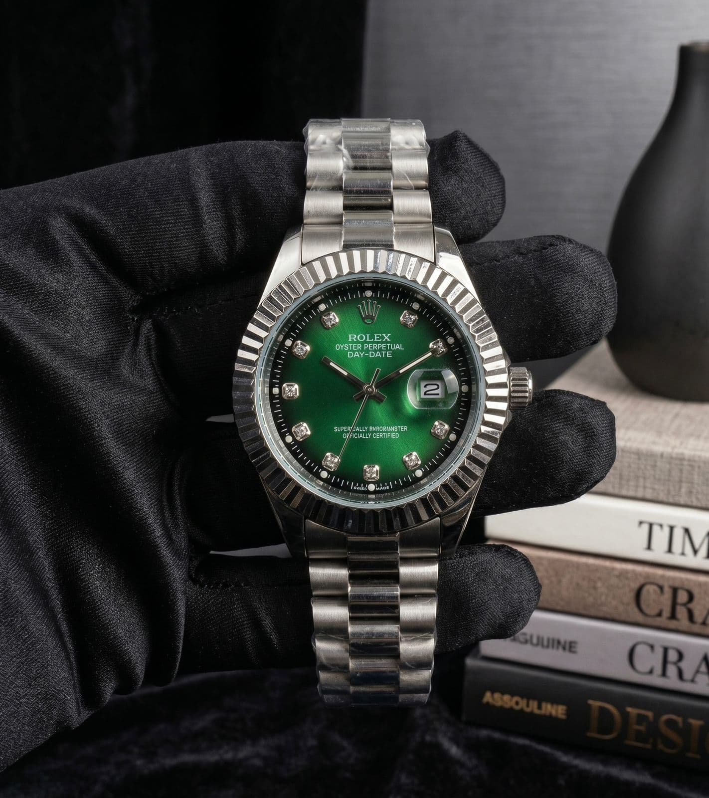 Rolex Emerald Green Luxury DateJust