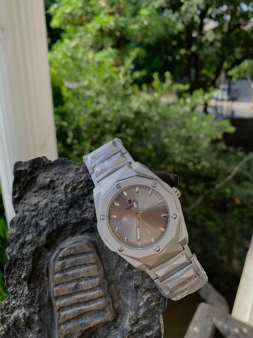 Hublot Rose Silver Fusion Watch